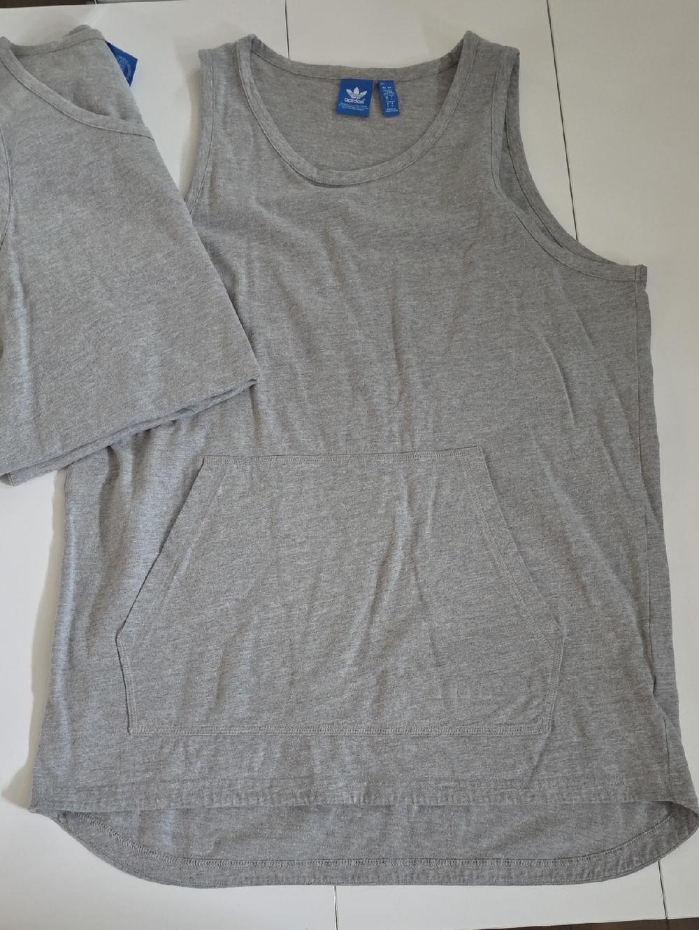 2 Adidas Gray SLEEVELESS Tee